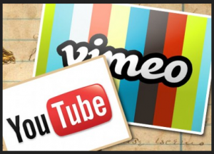 Image of Vimeo and YouTube Logos