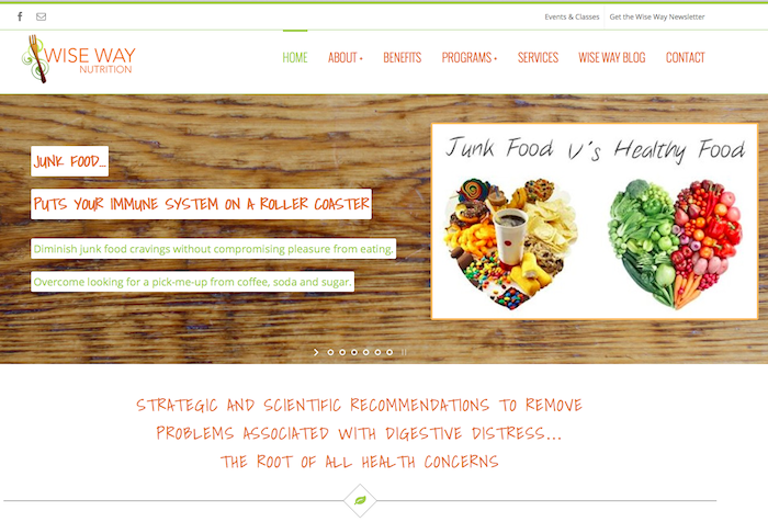 Wise Way Nutrition Website Design Tahoe