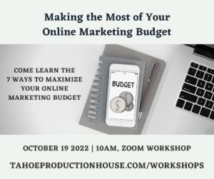 Making the Most of Your Marketing Budget @ Virtual Workshop, Zoom
